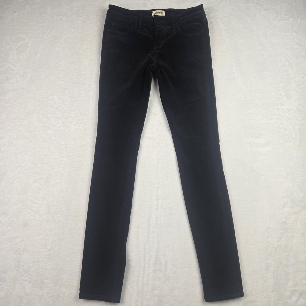 L'AGENCE Jeans Women's Brown Skinny Jeans Size 24 Chantal Crushed‎ Velvet Denim